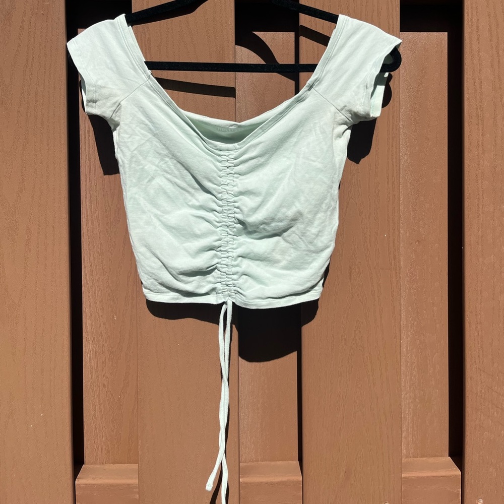 Hollister Drawstring Crop Top Small